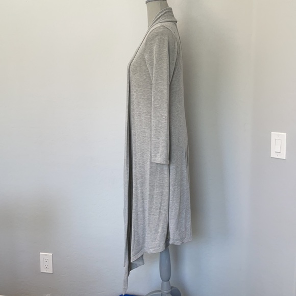 Soft Shawl Neck Draped Cardigan L - Picture 2 of 3